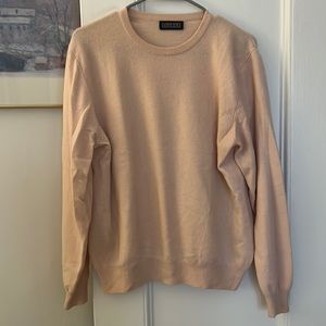 Lands' End Women's Crew Neck Sweater - Light Pink